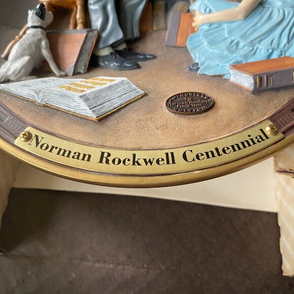 Norman Rockwell Centennial "The Storyteller" 3-D eighth issue collectors plate - Picture 3 of 7